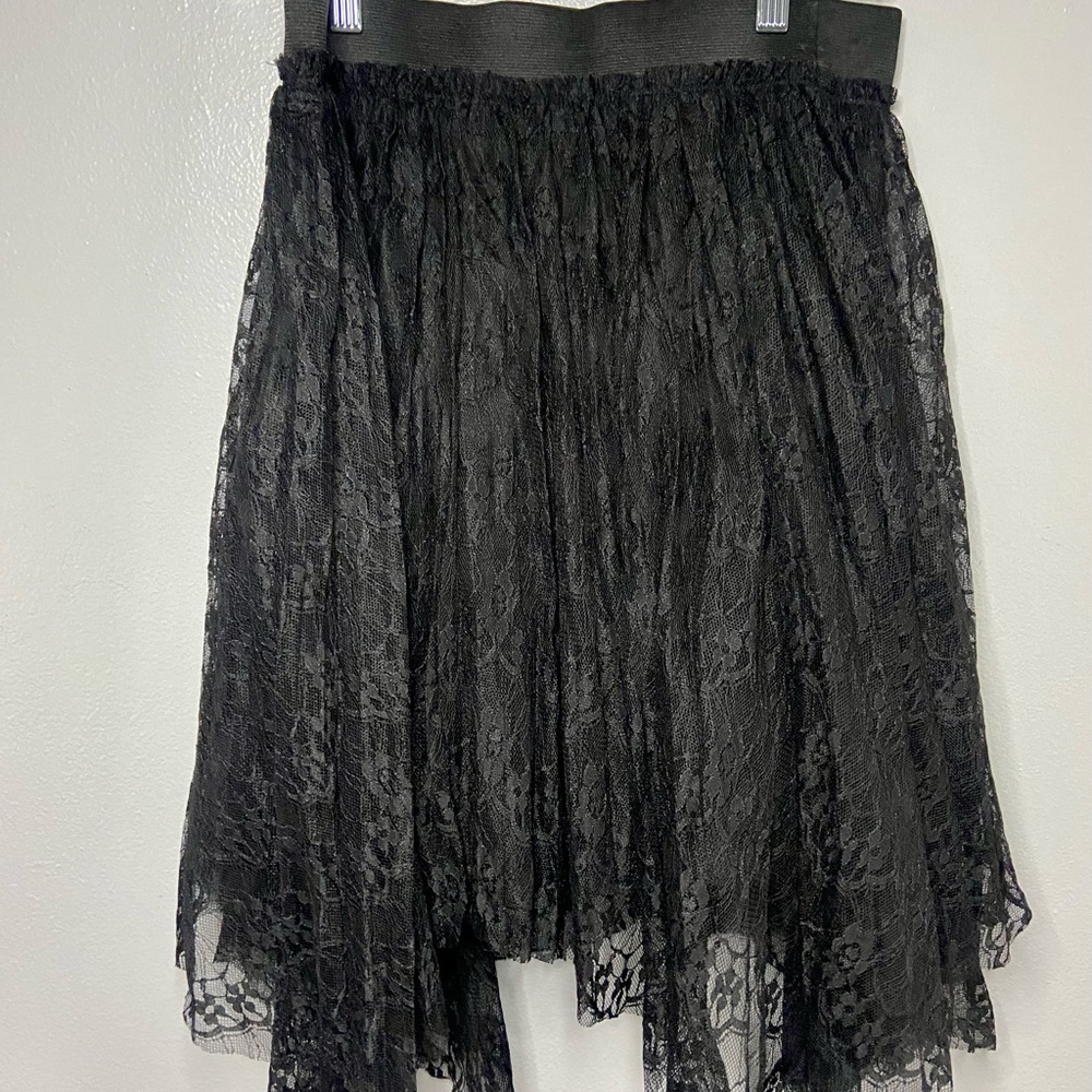 Allen B. By Allen Schwartz Black‎ Lace Midi Skirt